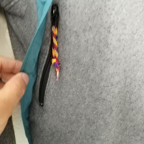 Mobius Vintage Women's Zip-Up Long Sleeve jacket Gray Black Green Size 6 (M) - Picture 5 of 12